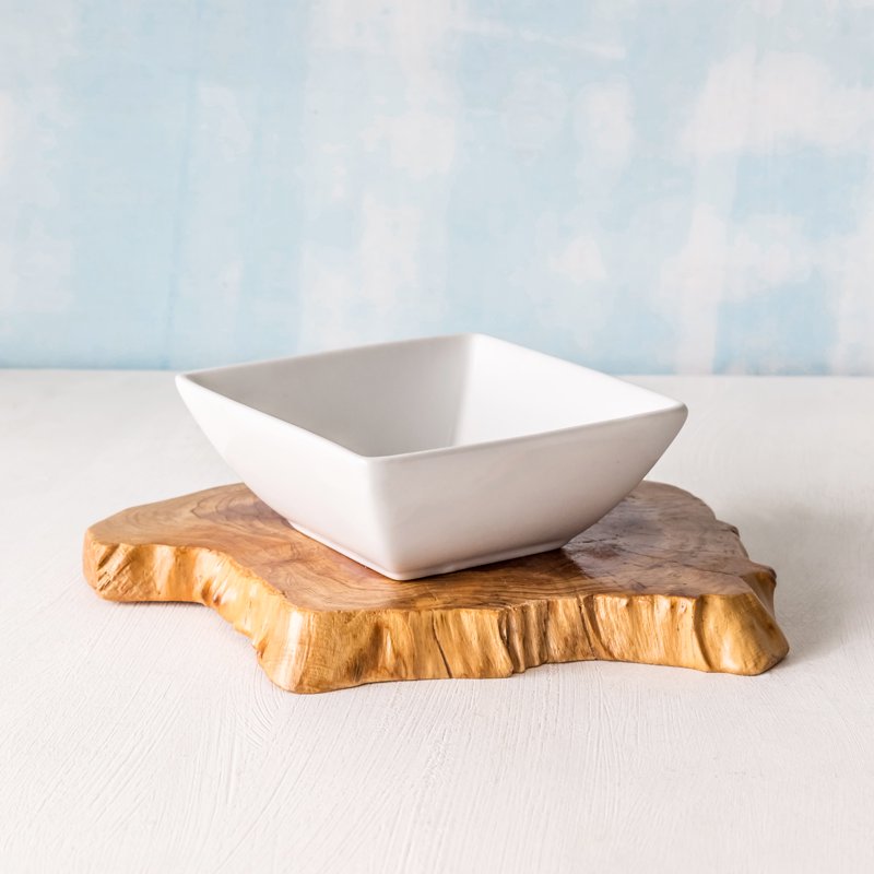 White Porcelain Square Appetizer Bowl - Single