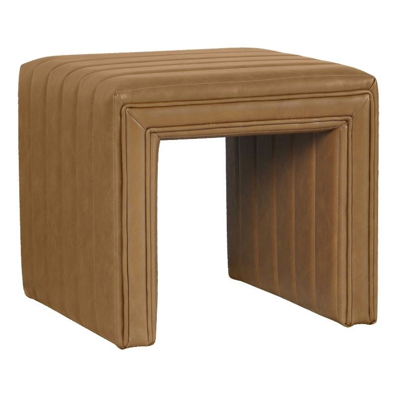 Modern Channel Ottoman - Multiple Colors Available