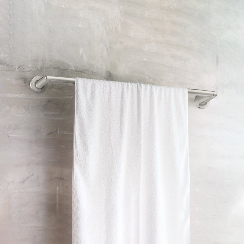 Design House Alta Bay 24-Inch Wall Mount Towel Bar - Brushed Nickel