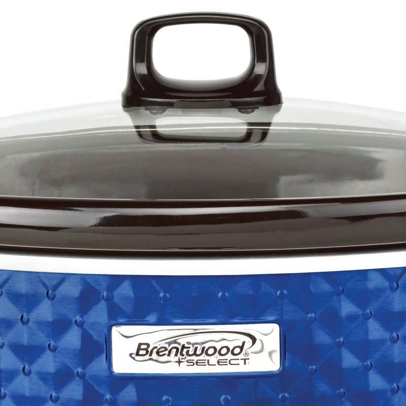 7-Qt. Slow Cooker with Removable Ceramic Pot - Blue