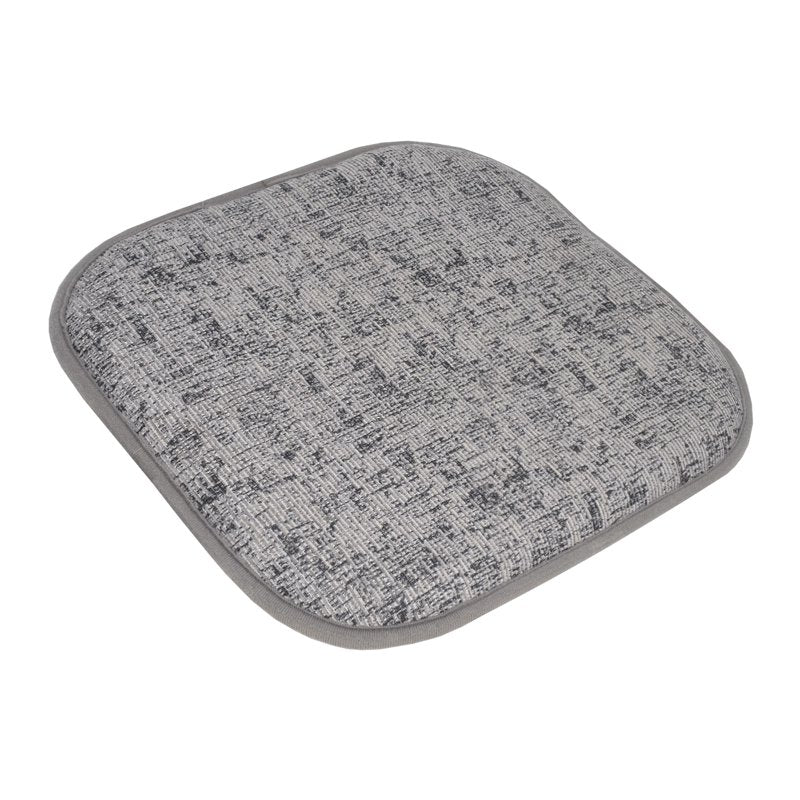 Memory Foam No Slip Back Chair Pad Cushion 2-Pack - Gray Black
