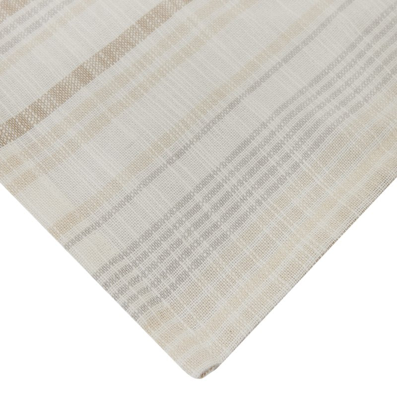 Natural Stripe Cotton Napkin Set - 20" x 20" - Pack of 4 - Neutral