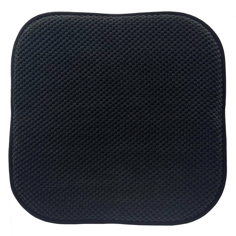 Memory Foam Chair Seat Cushions - 16"x16" - 2-Pack, Black
