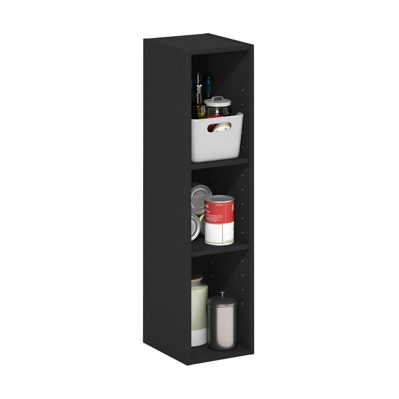 3-Tier Space Saving Storage Shelf Bookcase - Multiple Colors
