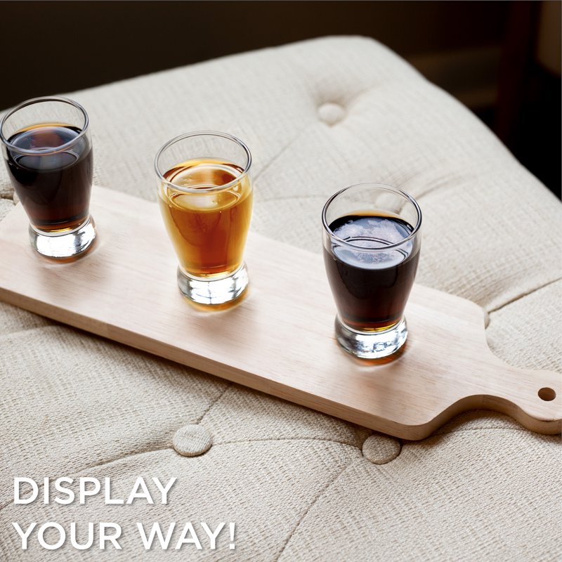 Customizable Long Wooden Board with Handle - 2 Pack