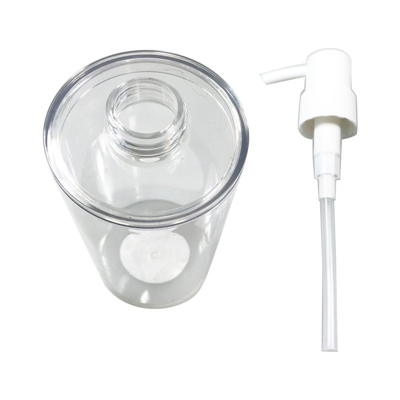 Mainstays Clear Plastic Liquid Soap Dispenser 3 Pack, 10 oz