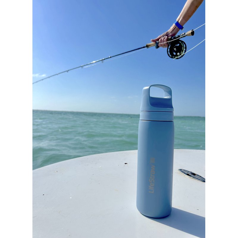 Stainless Steel Water Filter Bottle - 18oz - Seafoam
