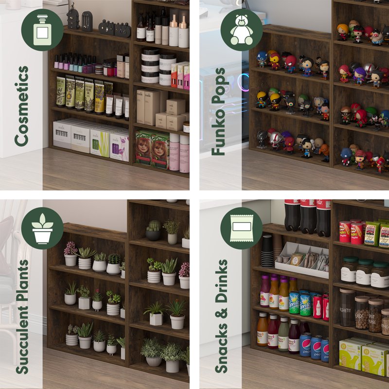 3-Tier Open Shelf Bookcase - Compact Storage Organizer