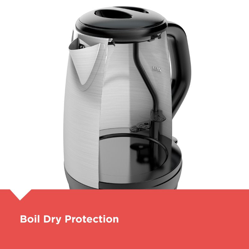 1.7L Stainless Steel Cordless Electric Kettle with Rapid Boil Technology