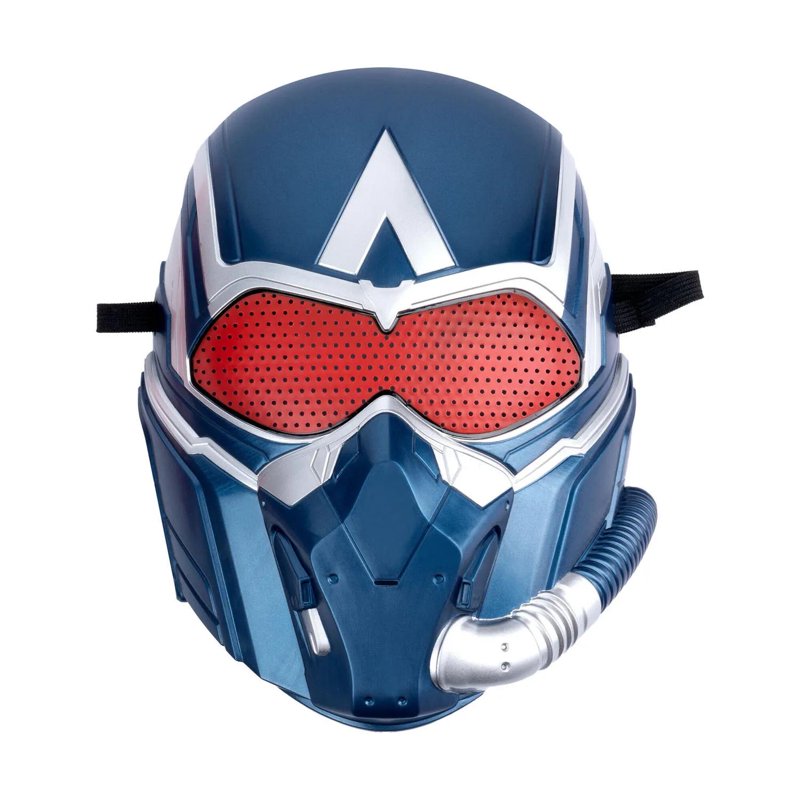 Kids Captain America Halloween Costume Jumpsuit & Mask Set - Red, 14-16
