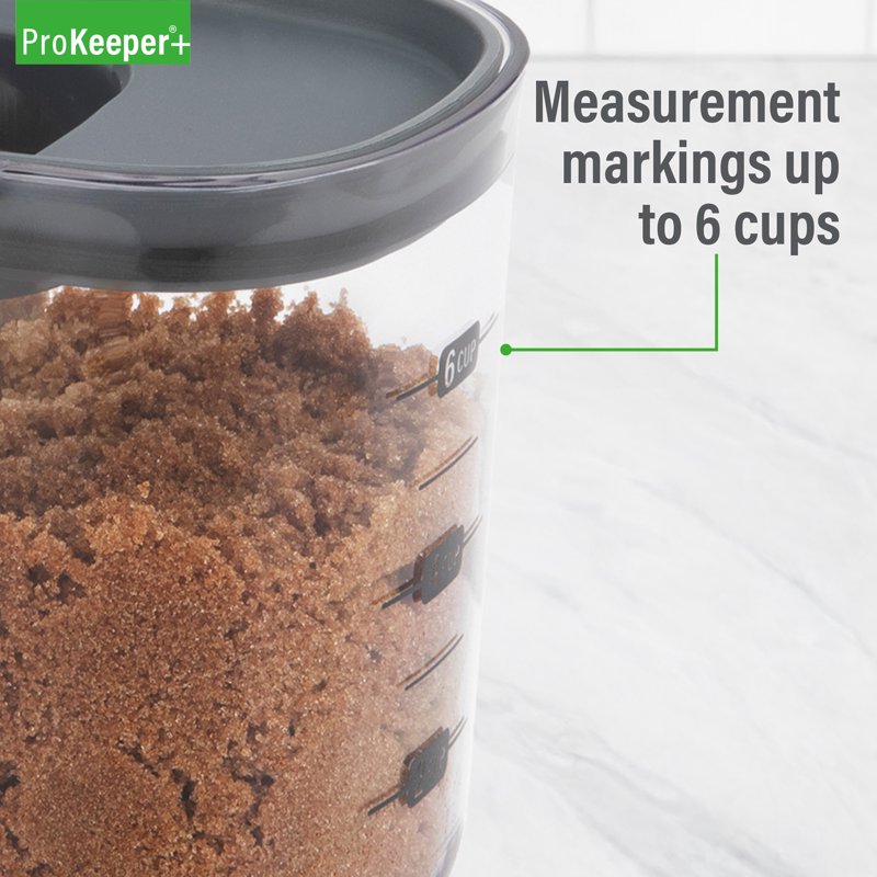 Airtight Brown Sugar Storage Container with Terra Cotta Stone