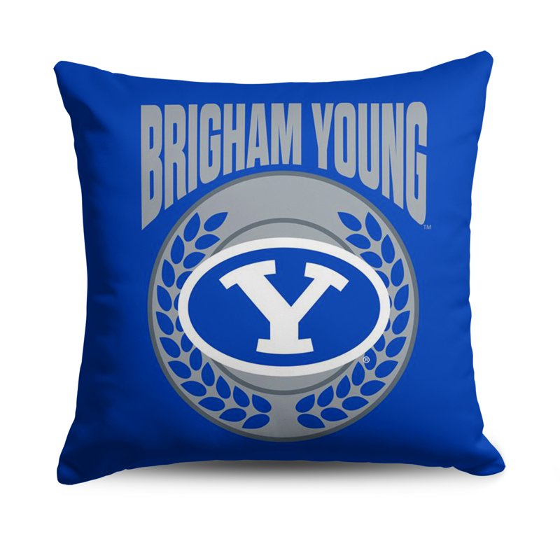 BYU NCAA Triumph Square Cloud Pillow 24 Inches - Cougars Edition