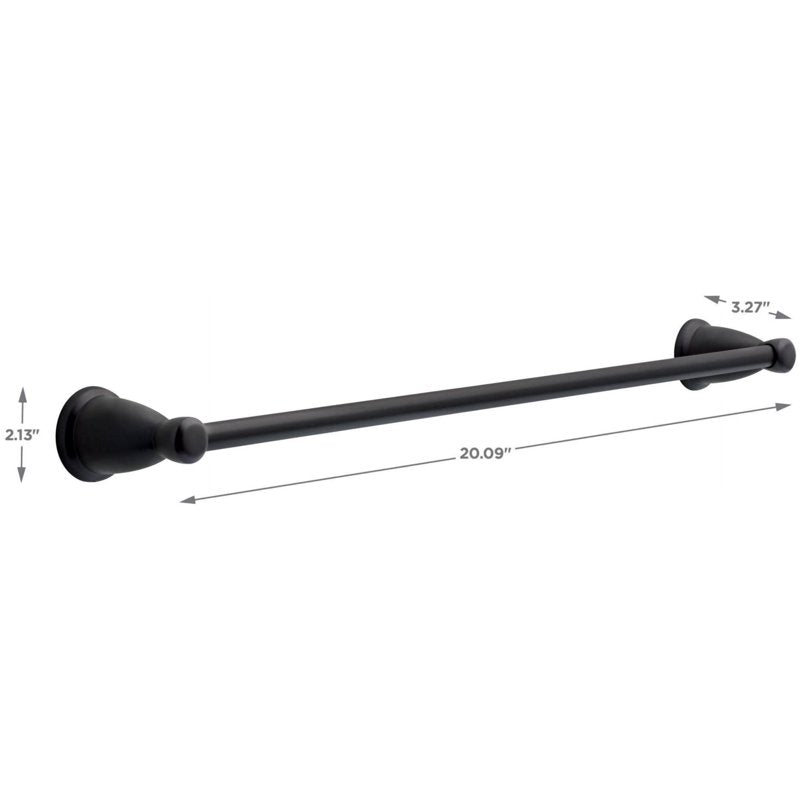 24-Inch Towel Bar in Oil Rubbed Bronze - Wall Mounted Bathroom Organizer