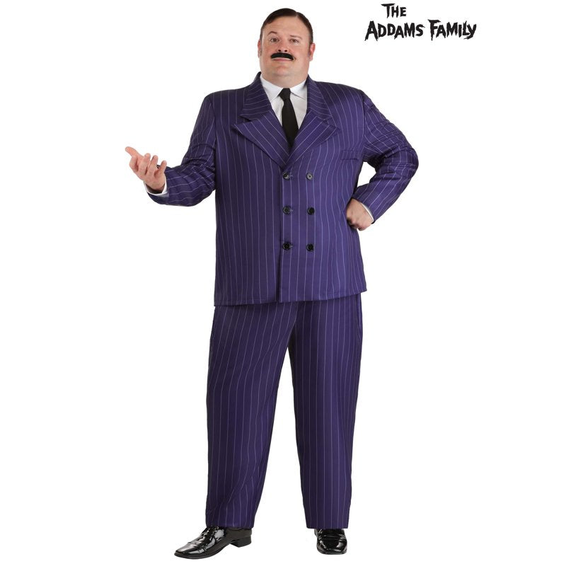 Plus Size Gomez Addams Costume for Men 1960s The Addams Family Variation 2X