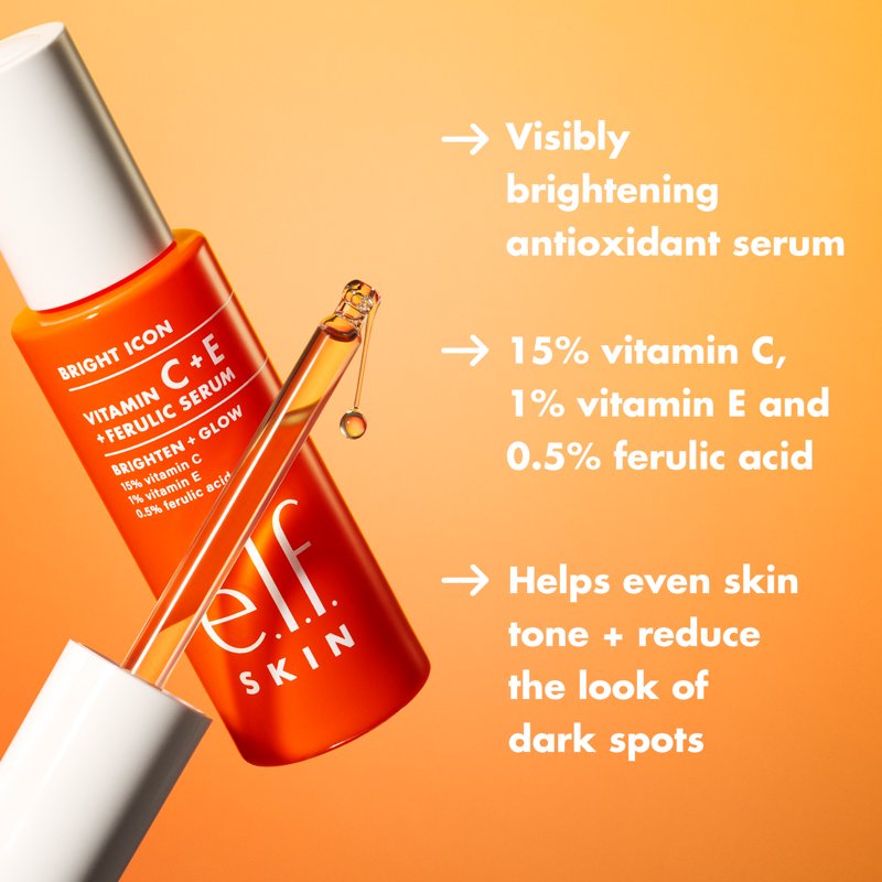 Brightening Face Serum with 15% Vitamin C, Vitamin E & Ferulic Acid - 1 fl oz