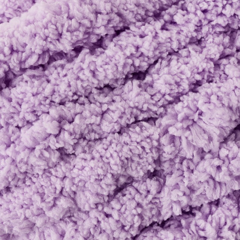 Super Bulky Lilac Chenille Yarn - 31.7 Yards, Soft Polyester for Knitting & Crocheting