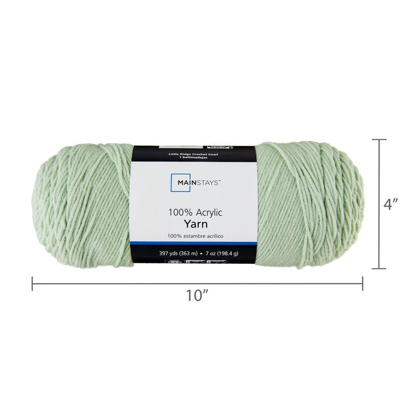 Mainstays 100% Acrylic Yarn - Medium Weight, 7 oz, Pep Splash