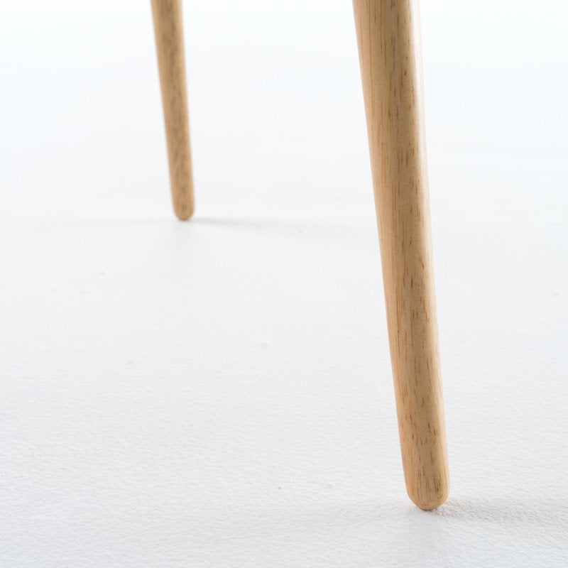 End Table with Faux Wood Top & Rubberwood Legs - Natural