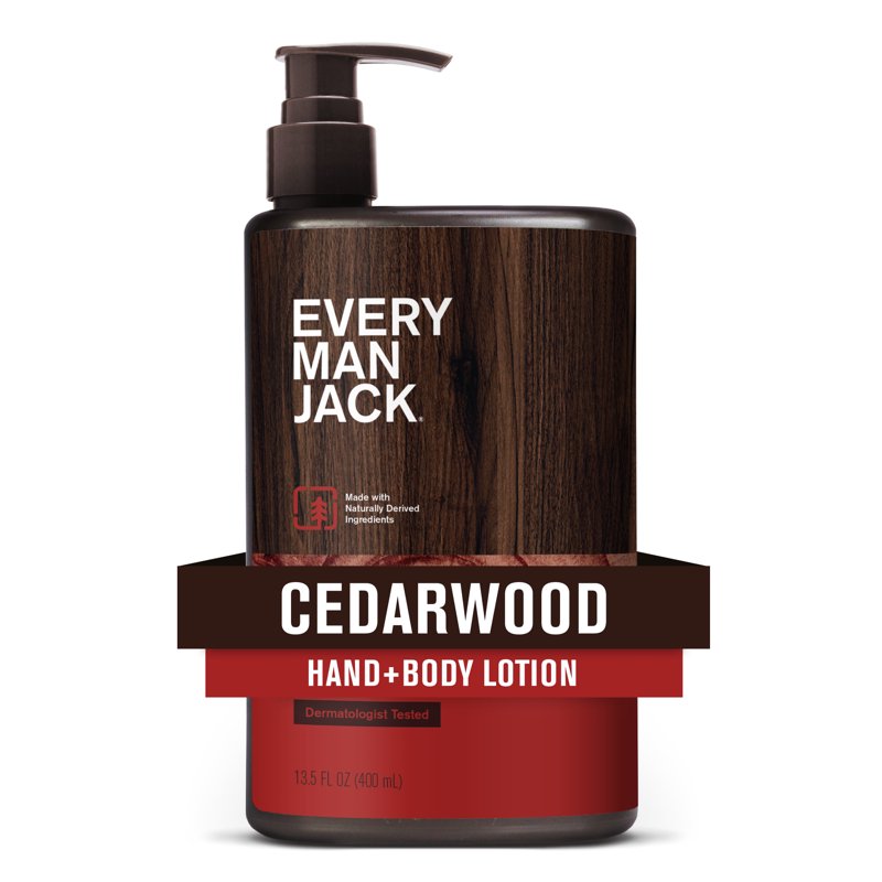 Cedarwood Hand & Body Lotion - Lightweight Moisturizing Formula for Men