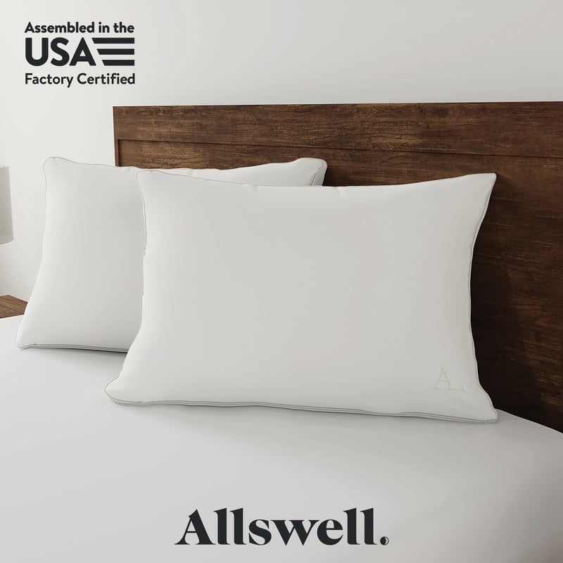 Allswell Down Alternative Firm King Bed Pillows 8 Pack - Supportive Support