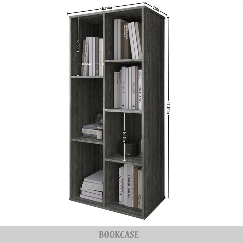 7-Cube Open Shelf Bookcase - Multiple Colors Available