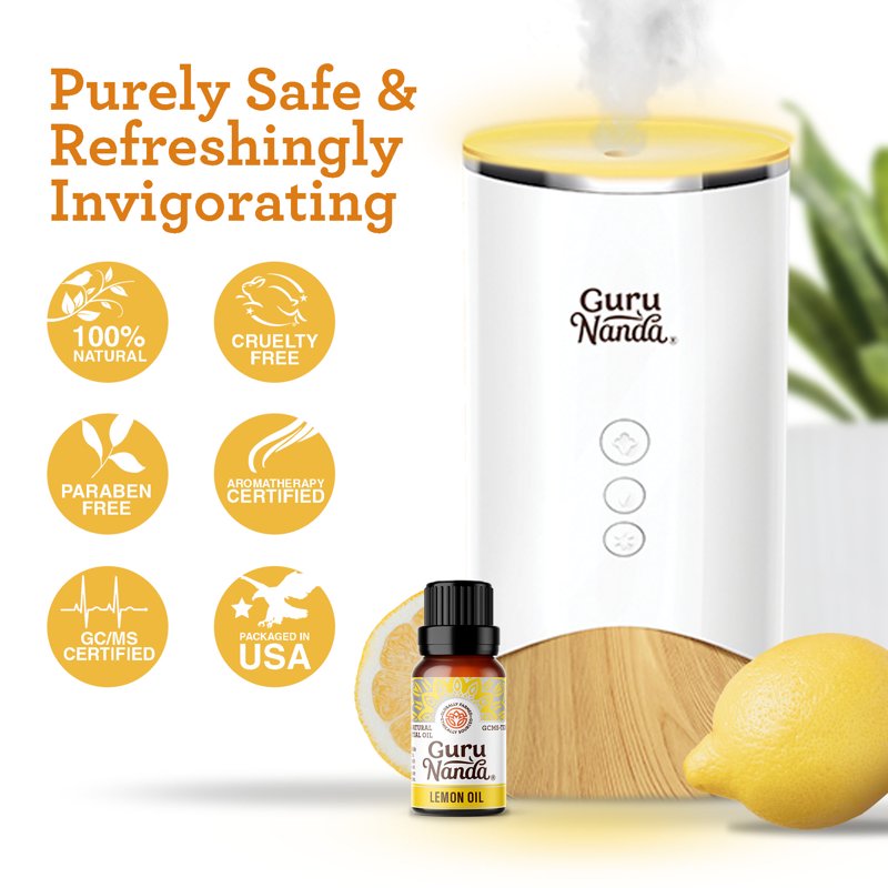 100% Pure Lemon Essential Oil for Aromatherapy - 15ml