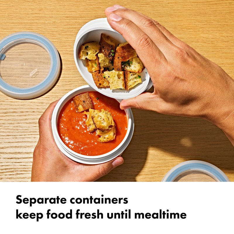 Leakproof Large Cup Duo 2-Piece Snack Container Set - 0.59 L