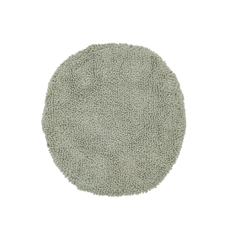 Sage Toilet Lid Cover 18x20 Inches - Soft Cotton, Non-Slip Bathroom Accessory