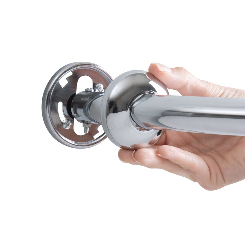 Adjustable Curved Shower Curtain Rod - Chrome Finish, 44 to 72 Inches