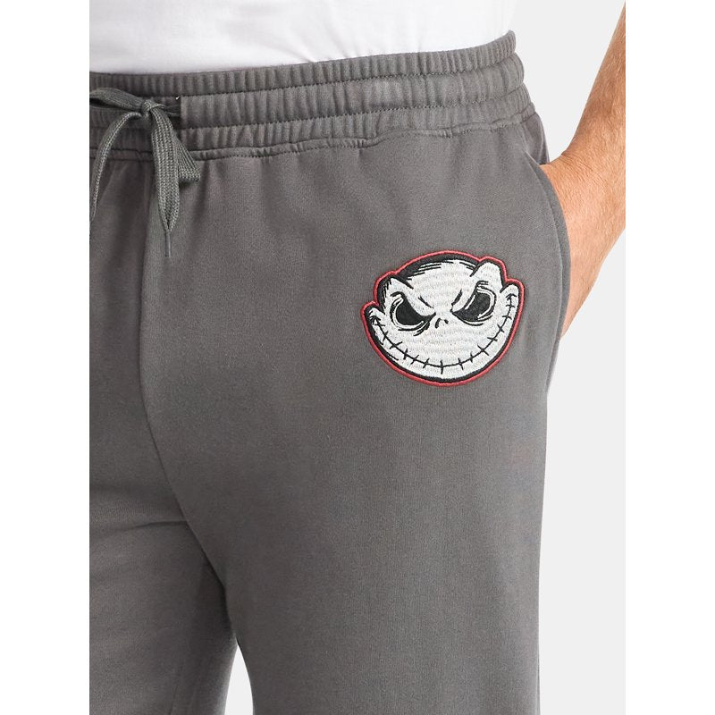 Nightmare Before Christmas Jack Skellington Jogger Pants Charcoal XL - Men & Big Men