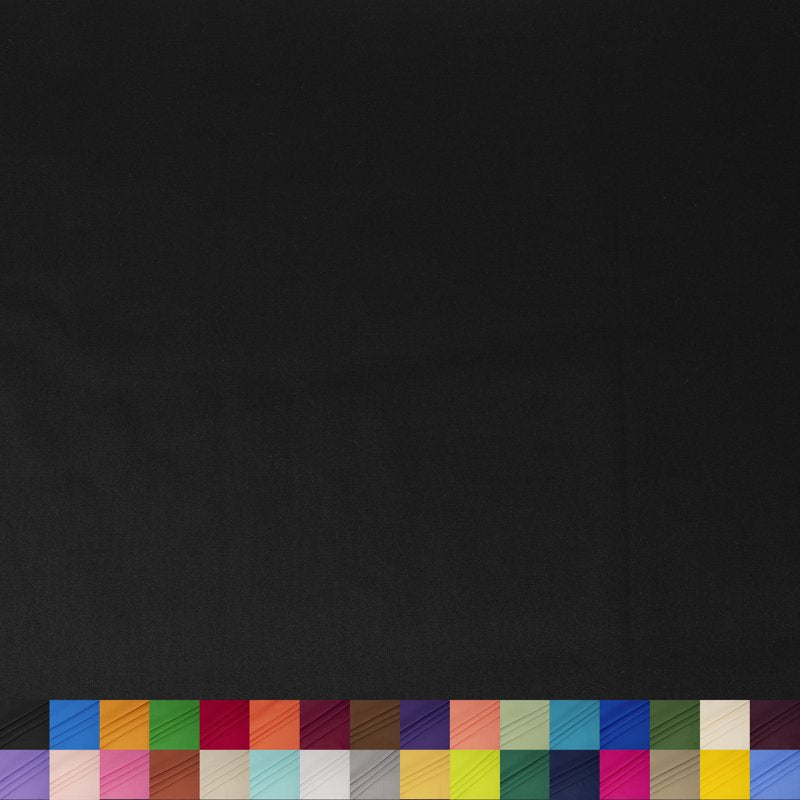 Black Cotton Fabric 1 Yard Pack - Precut Quilting & Sewing Material