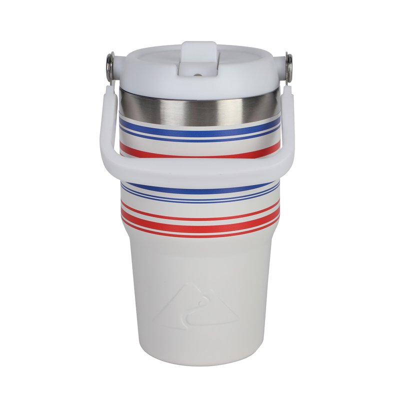 18 oz Stainless Steel Insulated Swivel Tumbler - Red & Blue Stripes