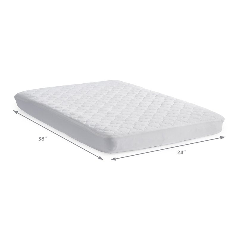 Mini Crib Mattress Protector Pad Waterproof Fitted Baby Bed Cover