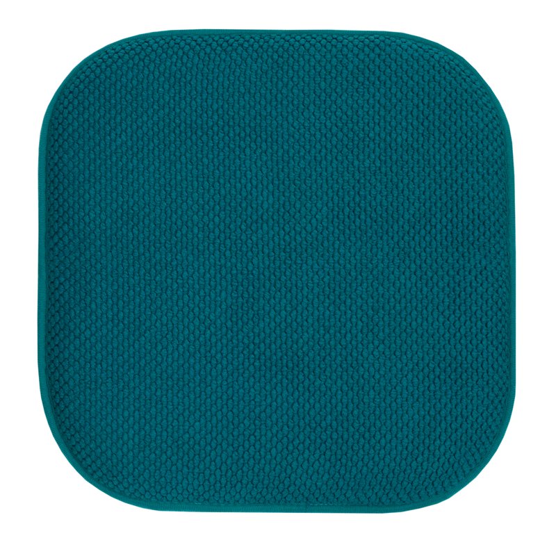 Memory Foam Chair Cushion Pad - 16" x 16" - 4-Pack, Peacock