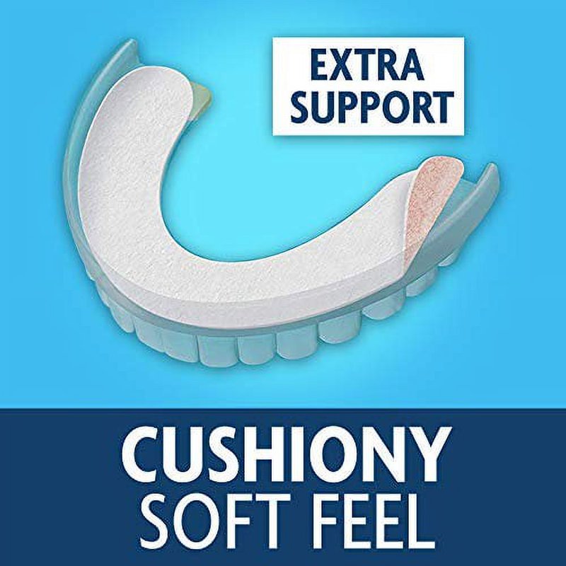 Denture Adhesive Seals, Zinc-Free Fresh Mint Cushioned Hold, 30 Count