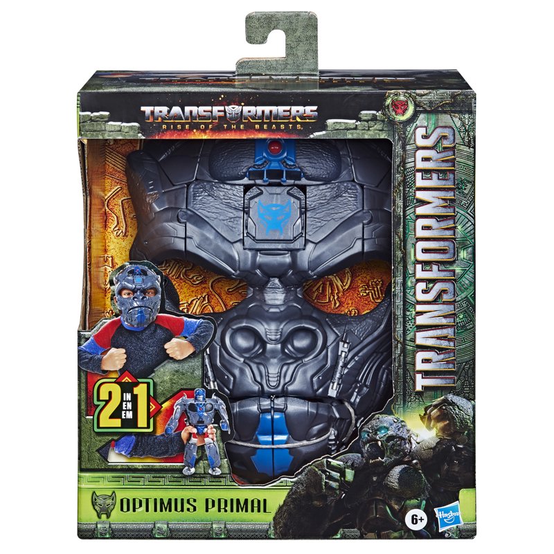 Transformers Rise of the Beasts Optimus Primal 2-in-1 Converting Mask Toy for Kids