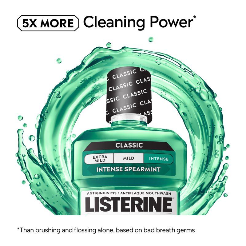 Freshburst Antiseptic Mouthwash, Spearmint Oral Rinse, 500 mL