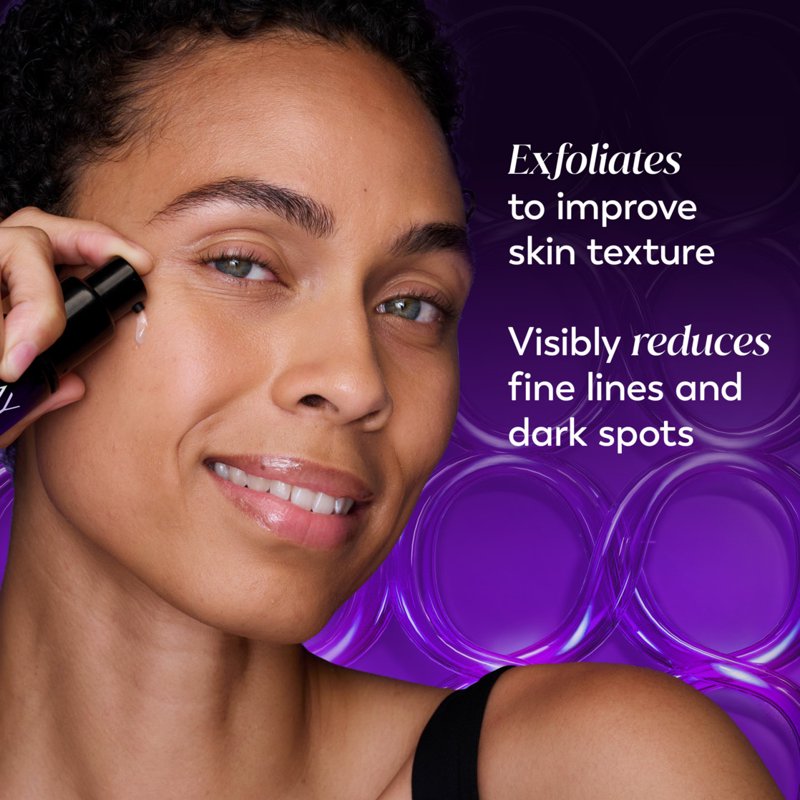 Night Resurfacing Peel Treatment Serum with AHA and Peptides, 30mL