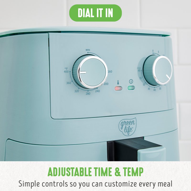 4.5 Quart Air Fryer with Ceramic Nonstick - Blue