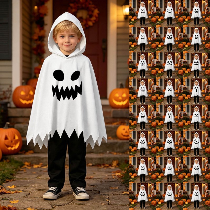 White Boys Halloween Outfit Set 12-18 Months - Comfortable Casual 2-Piece Costume