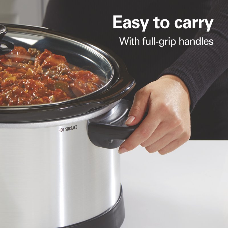 8 Qt Programmable Slow Cooker with Stoneware Crock