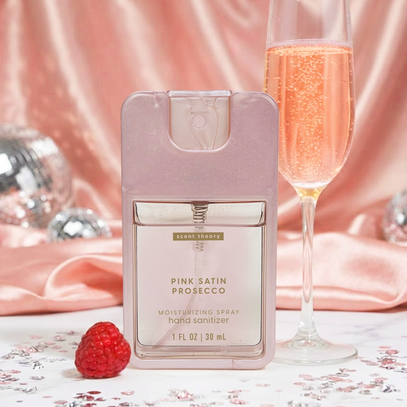 Moisturizing Hand Sanitizer Spray - Pink Satin Prosecco, 1 fl oz