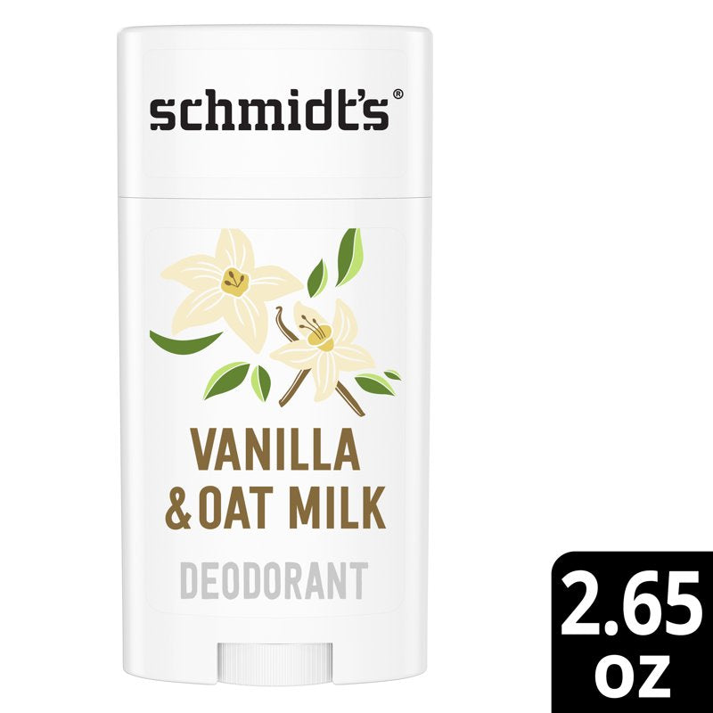 Aluminum-Free Natural Deodorant Stick, Vanilla & Oat Milk, 2.65 oz