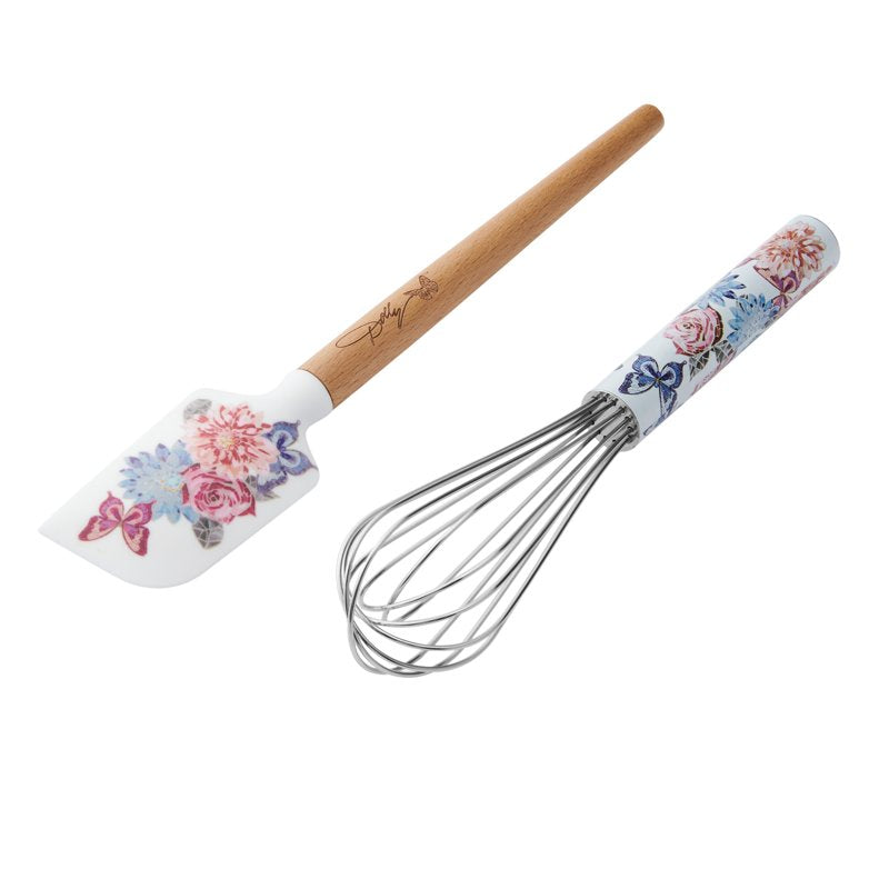 Rose Spatula and Whisk Set - Mosaic Design Kitchen Tools