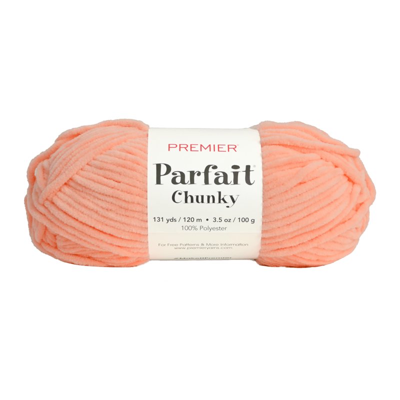 Premium Chenille Yarn - Parfait Chunky 1150-48 Rose, Soft, Machine Washable