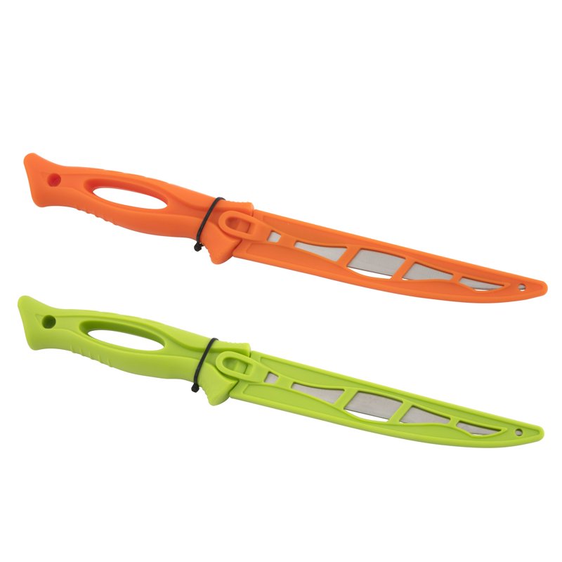 6-Inch Fillet Knife with Sheath - 3 Pack, Assorted Colors