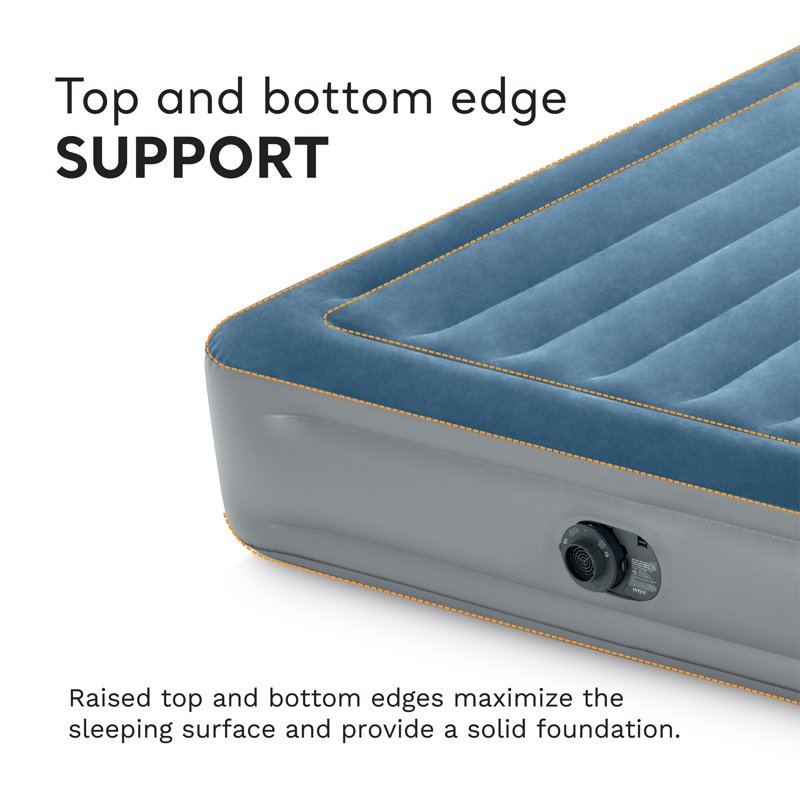 (3 Pack) Intex Queen 15" Dura-Beam Deluxe Airbed Mattress with Built-In Pump