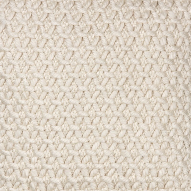 Ivory Honeycomb Throw Pillow - 18x18 Inch Decorative Cushion for Sofa & Bed