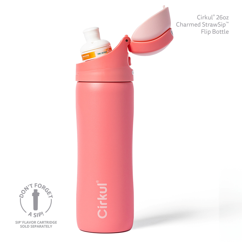 26oz Stainless Steel Flip Water Bottle - Charmed