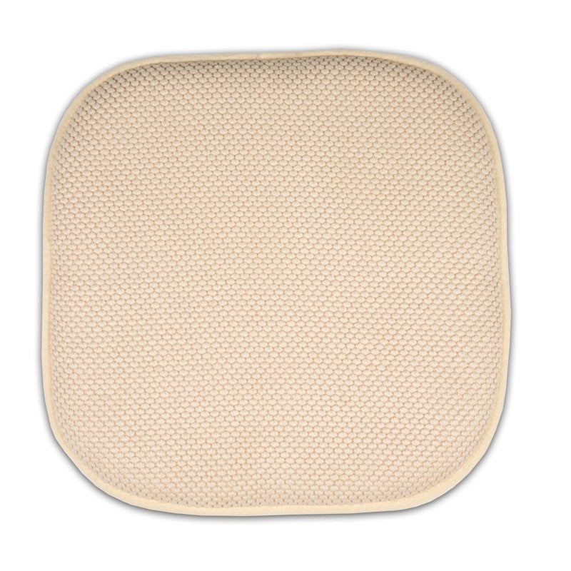 Memory Foam Honeycomb Non-Slip Chair Cushion Pad - 16" x 16", 6-Pack, Linen